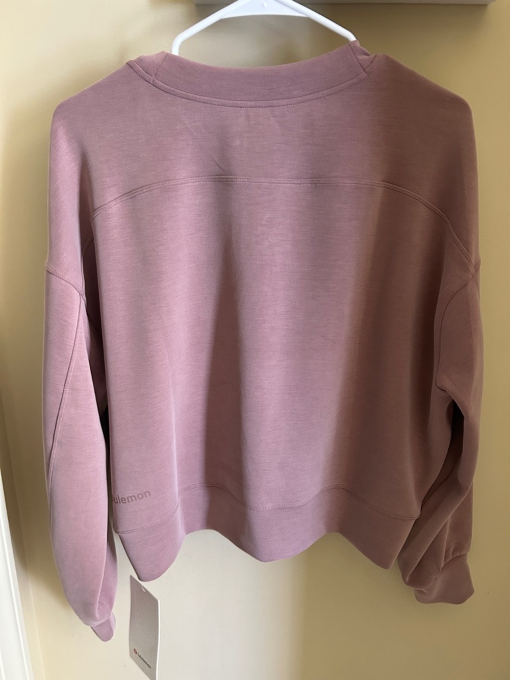 lululemon athletica Cropped Crewneck Sweatshirt in Dusty Mauve - Picture 3 of 4